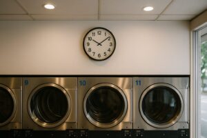 コインランドリーの混雑する時間帯と空いているおすすめ時間は?