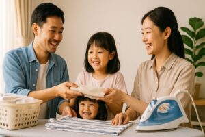 共働き家庭必見!家族でシェアできる家事ハック