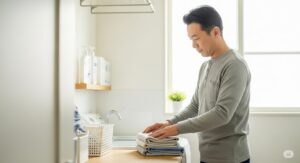 服を減らすだけで自由時間を生む毎日の洗濯が楽に